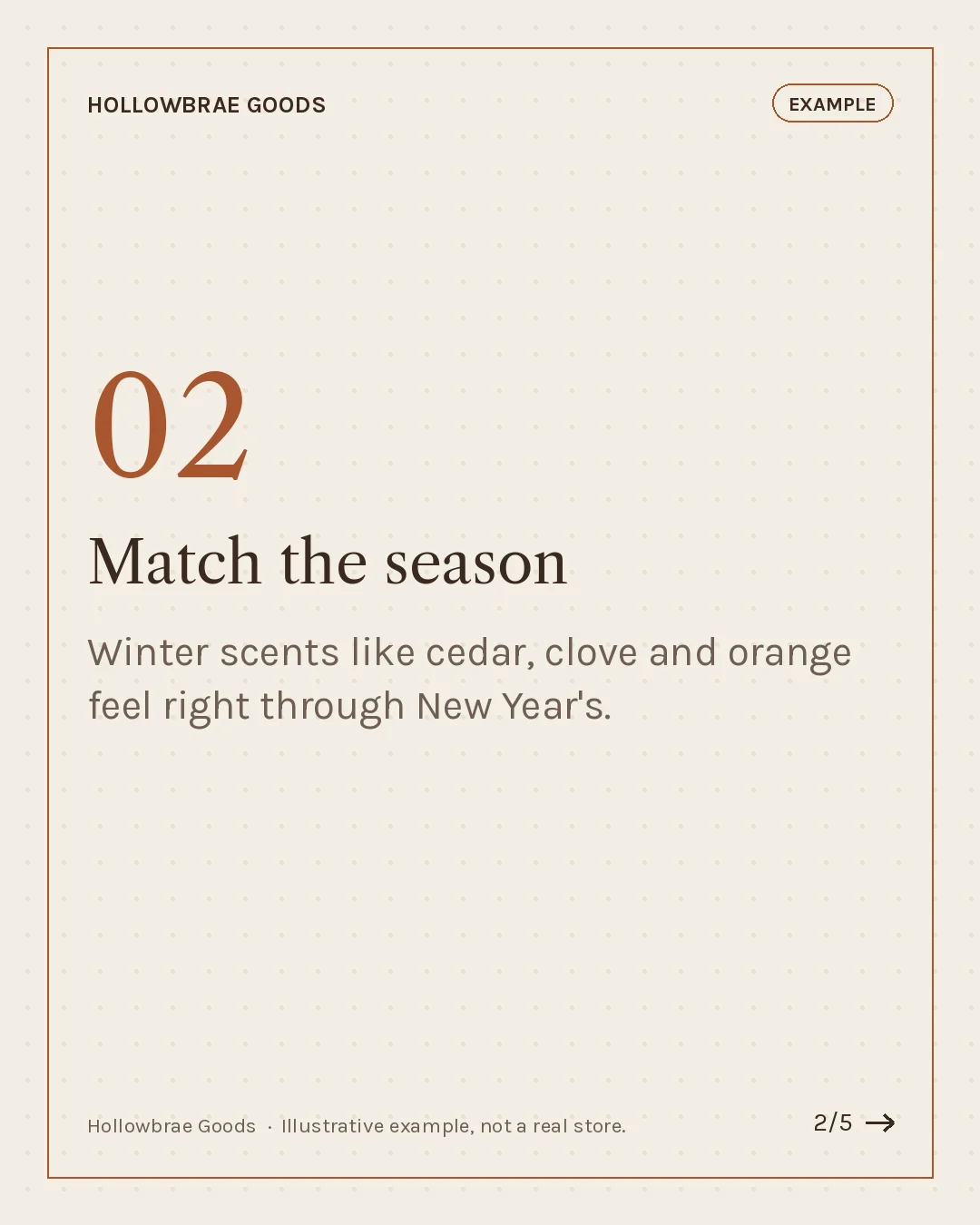 Carousel slide 2 of 5: Match the season