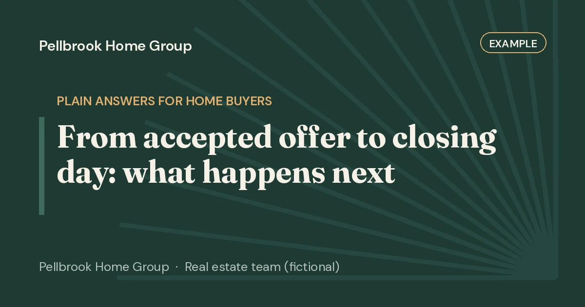 Example blog header: From accepted offer to closing day: what happens next